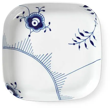 Royal Copenhagen Blau Mega Riflet ofenfeste quadratische Form 30 x 30 cm